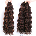 Extensions de cheveux synthétiques Faux Locs Curly Ocean Wave